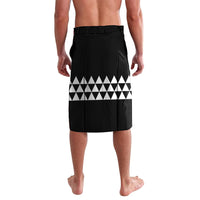 Hawaii Maui Upena Kiloi Lavalava Kakau Tribal Pattern Black Version