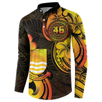 Personalised Kiribati Independence Day Button Sweatshirt 46th Anniversary