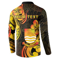 Personalised Kiribati Independence Day Button Sweatshirt 46th Anniversary