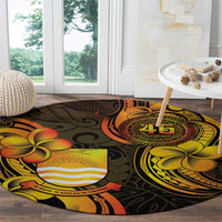 Personalised Kiribati Independence Day Round Carpet 46th Anniversary