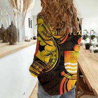 Personalised Kiribati Independence Day Women Casual Shirt 46th Anniversary