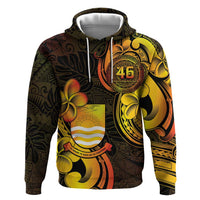 Personalised Kiribati Independence Day Zip Hoodie 46th Anniversary