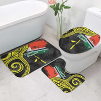 Vanuatu Penama Day Bathroom Set Grunge Flag Style - Polynesian Pride