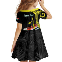 Personalised Vanuatu Penama Day Family Matching Mermaid Dress and Hawaiian Shirt Grunge Flag Style LT05 - Polynesian Pride