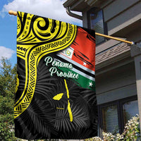 Vanuatu Penama Day Garden Flag Grunge Flag Style LT05 - Polynesian Pride