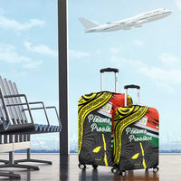 Vanuatu Penama Day Luggage Cover Grunge Flag Style - Polynesian Pride