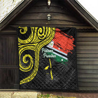 Vanuatu Penama Day Quilt Grunge Flag Style LT05 - Polynesian Pride