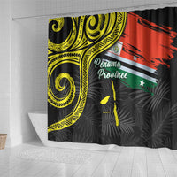 Vanuatu Penama Day Shower Curtain Grunge Flag Style LT05 - Polynesian Pride