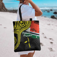 Vanuatu Penama Day Tote Bag Grunge Flag Style LT05 - Polynesian Pride