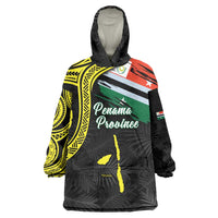 Personalised Vanuatu Penama Day Wearable Blanket Hoodie Grunge Flag Style - Polynesian Pride