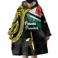 Personalised Vanuatu Penama Day Wearable Blanket Hoodie Grunge Flag Style - Polynesian Pride