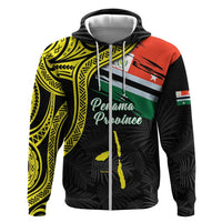 Personalised Vanuatu Penama Day Zip Hoodie Grunge Flag Style LT05 Zip Hoodie Black - Polynesian Pride