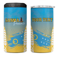 Personalised Vanuatu Sanma Day 4 in 1 Can Cooler Tumbler Special Style - Polynesian Pride