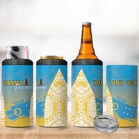 Personalised Vanuatu Sanma Day 4 in 1 Can Cooler Tumbler Special Style - Polynesian Pride