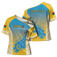 Personalised Vanuatu Sanma Day Cross Shoulder Shirt Special Style LT05 - Polynesian Pride