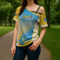 Personalised Vanuatu Sanma Day Cross Shoulder Shirt Special Style LT05 - Polynesian Pride