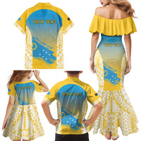 Personalised Vanuatu Sanma Day Family Matching Mermaid Dress and Hawaiian Shirt Special Style LT05 - Polynesian Pride