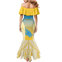 Personalised Vanuatu Sanma Day Family Matching Mermaid Dress and Hawaiian Shirt Special Style LT05 - Polynesian Pride