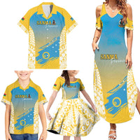 Personalised Vanuatu Sanma Day Family Matching Summer Maxi Dress and Hawaiian Shirt Special Style - Polynesian Pride