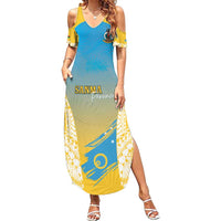 Personalised Vanuatu Sanma Day Family Matching Summer Maxi Dress and Hawaiian Shirt Special Style - Polynesian Pride