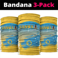 Vanuatu Sanma Day Neck Gaiter Special Style LT05 package One Size: 25*50cm Yellow - Polynesian Pride
