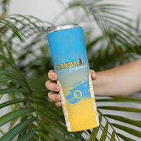 Personalised Vanuatu Sanma Day Skinny Tumbler Special Style - Polynesian Pride