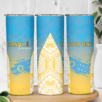 Personalised Vanuatu Sanma Day Skinny Tumbler Special Style - Polynesian Pride