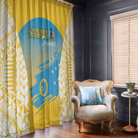 Vanuatu Sanma Day Window Curtain Special Style - Polynesian Pride