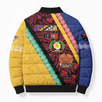 Love Torba PNG Day Bomber Puffer Jacket Together We Grow - Polynesian Pride