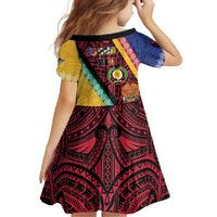 Love Torba PNG Day Family Matching Summer Maxi Dress and Hawaiian Shirt Together We Grow - Polynesian Pride