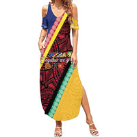 Love Torba PNG Day Family Matching Summer Maxi Dress and Hawaiian Shirt Together We Grow - Polynesian Pride