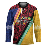 Love Torba PNG Day Hockey Jersey Together We Grow - Polynesian Pride