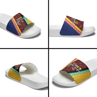 Love Torba PNG Day Slide Sandals Together We Grow - Polynesian Pride