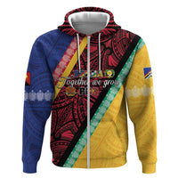 Love Torba PNG Day Zip Hoodie Together We Grow LT05 Zip Hoodie Colorful - Polynesian Pride