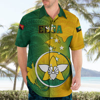 Papua New Guinea Enga Province Hawaiian Shirt Mix Coat Of Arms Polynesian Pattern LT05 - Polynesian Pride