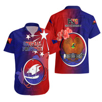 Papua New Guinea Central Province Hawaiian Shirt Mix Coat Of Arms Polynesian Pattern LT05 - Polynesian Pride