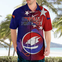 Papua New Guinea Central Province Hawaiian Shirt Mix Coat Of Arms Polynesian Pattern LT05 - Polynesian Pride