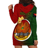 Personalized Papua New Guinea Chimbu Province Hoodie Dress Mix Coat Of Arms Polynesian Pattern LT05 - Polynesian Pride