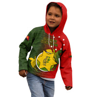 Papua New Guinea Eastern Highlands Province Kid Hoodie Mix Coat Of Arms Polynesian Pattern LT05 - Polynesian Pride