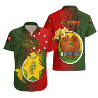 Personalized Papua New Guinea Eastern Highlands Province Hawaiian Shirt Mix Coat Of Arms Polynesian Pattern LT05 - Polynesian Pride