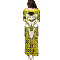 Personalised Niue The Rock Of Polynesia Puletasi Peniamina Gospel Day Yellow Version