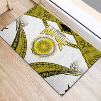 Niue The Rock Of Polynesia Rubber Doormat Peniamina Gospel Day Yellow Version