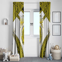 Niue The Rock Of Polynesia Window Curtain Peniamina Gospel Day Yellow Version