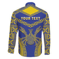 Personalised Niue The Rock Of Polynesia Family Matching Puletasi and Hawaiian Shirt Peniamina Gospel Day Blue Version