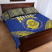 Niue The Rock Of Polynesia Quilt Bed Set Peniamina Gospel Day Blue Version