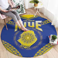 Niue The Rock Of Polynesia Round Carpet Peniamina Gospel Day Blue Version