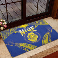 Niue The Rock Of Polynesia Rubber Doormat Peniamina Gospel Day Blue Version