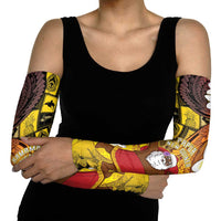 Papua New Guinea Retro Christmas Arm Sleeves Hamamas Krismas - Polynesian Pride
