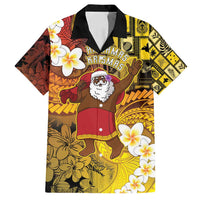 Papua New Guinea Retro Christmas Family Matching Tank Maxi Dress and Hawaiian Shirt Hamamas Krismas - Polynesian Pride