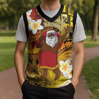 Papua New Guinea Retro Christmas Knitted V-Neck Vest Hamamas Krismas - Polynesian Pride